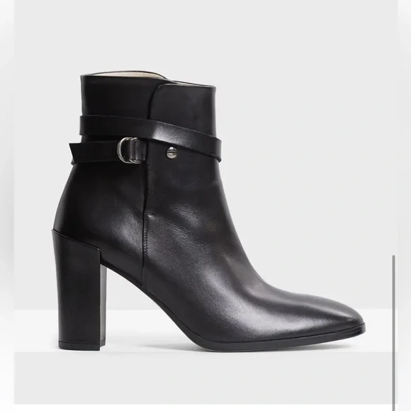 THEORY**DEMEURA NAPPA Black Strapped Bootie**US 8,9,10,11***$520 - Picture 1 of 12